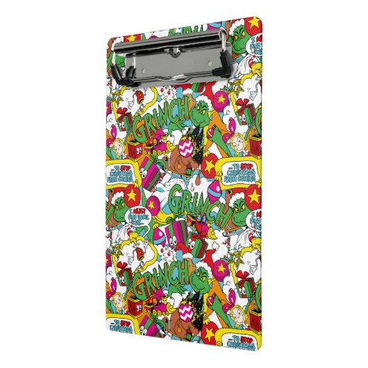 Dr. Seuss | Farbiges Muster Mini Klemmbrett (Gewinkelt2)