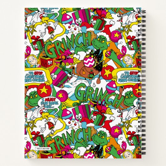 Dr. Seuss | Farbiges Muster Notizblock (Rückseite)