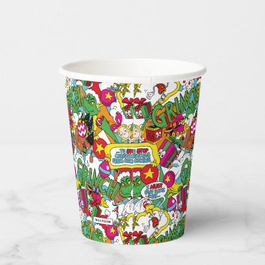 Dr. Seuss | Farbiges Muster Pappbecher (Rechts)