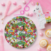 Dr. Seuss | Farbiges Muster Pappteller (Party)