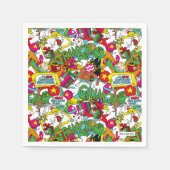 Dr. Seuss | Farbiges Muster Serviette (Vorderseite)