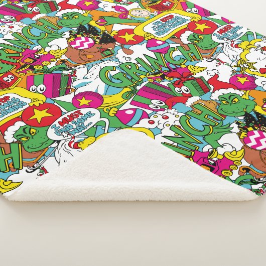 Dr. Seuss | Farbiges Muster Sherpadecke (3/4)