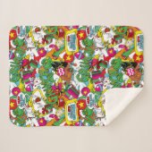 Dr. Seuss | Farbiges Muster Sherpadecke (Vorderseite (Horizontal))