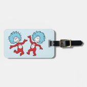 Dr. Seuss Figur 1 und Figur 2 Gepäckanhänger (Vorderseite horizontal)