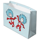Dr. Seuss Figur 1 und Figur 2 Große Geschenktüte (Rückseite Schrägansicht)