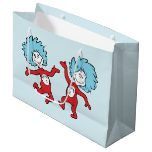 Dr. Seuss Figur 1 und Figur 2 Große Geschenktüte