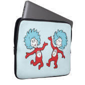 Dr. Seuss Figur 1 und Figur 2 Laptopschutzhülle (Vorne Rechts)