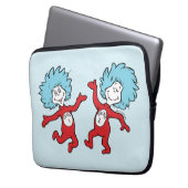 Dr. Seuss Figur 1 und Figur 2 Laptopschutzhülle (Vorderseite Links)