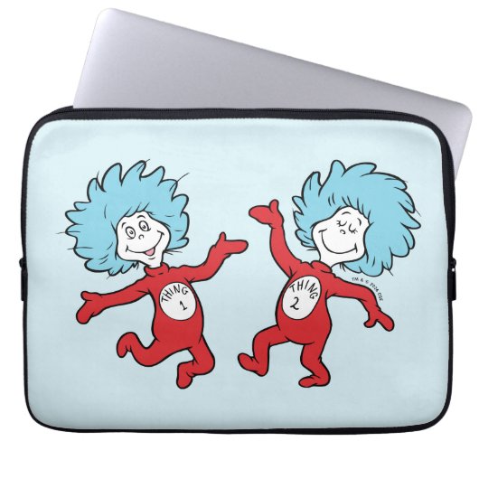 Dr. Seuss Figur 1 und Figur 2 Laptopschutzhülle (Vorderseite)
