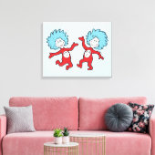 Dr. Seuss Figur 1 und Figur 2 Leinwanddruck (Insitu (Wohnzimmer))