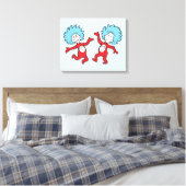 Dr. Seuss Figur 1 und Figur 2 Leinwanddruck (Insitu (Schlafzimmer))
