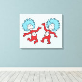 Dr. Seuss Figur 1 und Figur 2 Leinwanddruck (Insitu (Holzboden))