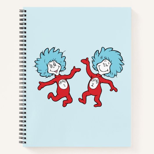 Dr. Seuss Figur 1 und Figur 2 Notizblock (Vorderseite)