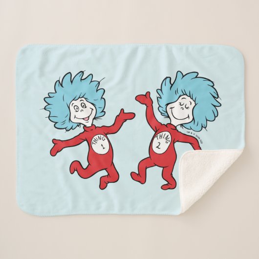 Dr. Seuss Figur 1 und Figur 2 Sherpadecke (Vorderseite (Horizontal))
