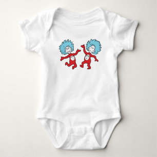 Dr. Seuss Figuren 1 und 2, auch bekannt als Ding 1 Baby Strampler