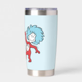 Dr. Seuss Figuren 1 und 2, auch bekannt als Ding 1 Thermobecher (Rückseite)