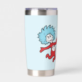 Dr. Seuss Figuren 1 und 2, auch bekannt als Ding 1 Thermobecher (Vorderseite)
