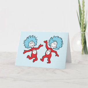 Dr. Seuss Figuren 1 und 2, auch bekannt als Thing  Karte