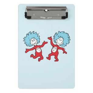 Dr. Seuss Figuren 1 und 2, auch bekannt als Thing  Mini Klemmbrett