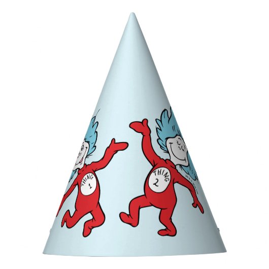 Dr. Seuss Figuren 1 und 2 Charakter Partyhütchen (Vorderseite)
