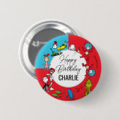 Dr. Seuss - Figuren | Kindergeburtstag Button (Vorne & Hinten)