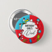 Dr. Seuss - Figuren | Kindergeburtstag Button (Vorne & Hinten)