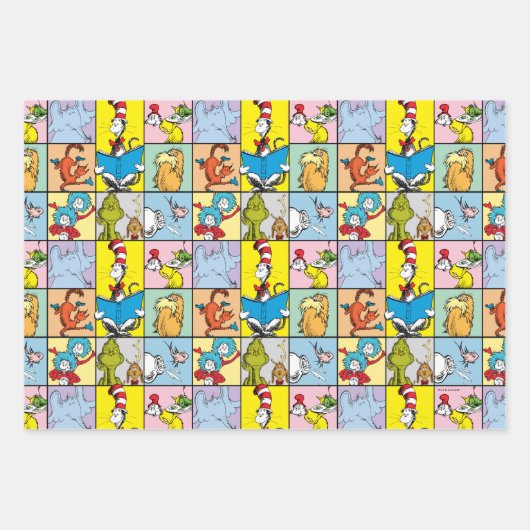 Dr. Seuss | Geschichten Grafik Geschenkpapier Set (Vorderseite 2)