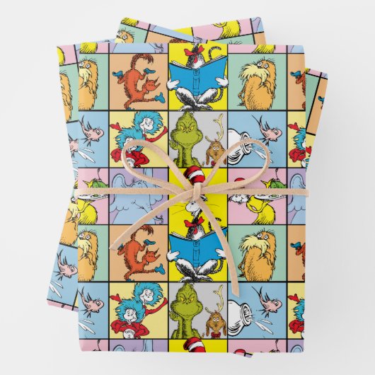 Dr. Seuss | Geschichten Grafik Geschenkpapier Set (Beispiel)