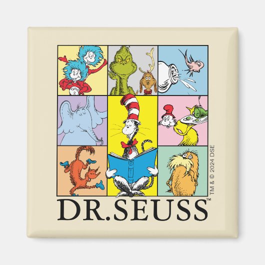 Dr. Seuss | Geschichten Grafik Magnet (Vorne)