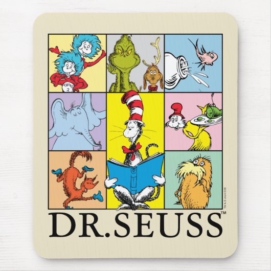 Dr. Seuss | Geschichten Grafik Mousepad (Vorne)