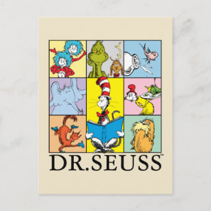 Dr. Seuss   Geschichten Grafik Postkarte