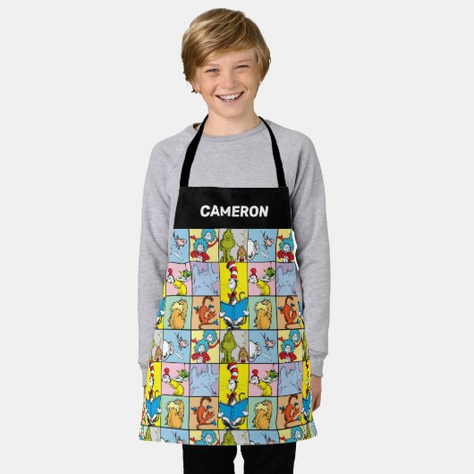 Dr. Seuss | Geschichten Grafik Schürze (Getragen)