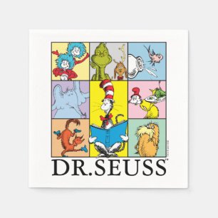 Dr. Seuss Geschichten Grafik Serviette