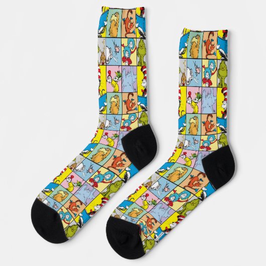Dr. Seuss | Geschichten Grafik Socken (Linkes Detail)