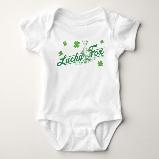 Dr. Seuss | Glücklicher Fox in seinen irischen Soc Baby Strampler (Vorderseite)