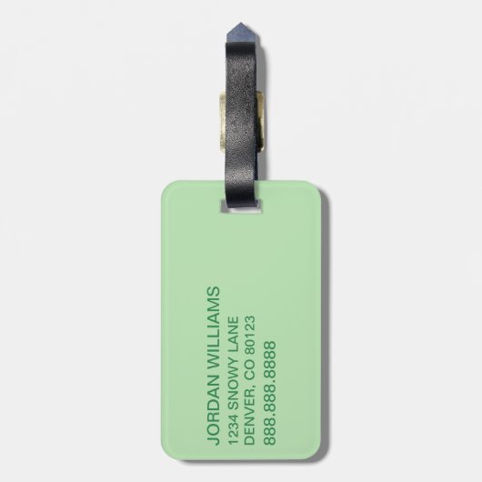 Dr. Seuss | Glücklicher Fox in seinen irischen Soc Gepäckanhänger (Rückseite vertikal)