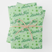 Dr. Seuss | Glücklicher Fox in seinen irischen Soc Geschenkpapier Set (Beispiel)