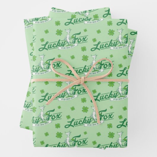 Dr. Seuss | Glücklicher Fox in seinen irischen Soc Geschenkpapier Set (Beispiel)