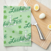 Dr. Seuss | Glücklicher Fox in seinen irischen Soc Geschirrtuch (Viertel Falte)