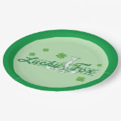 Dr. Seuss | Glücklicher Fox in seinen irischen Soc Pappteller (Schrägansicht)