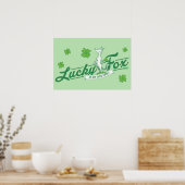 Dr. Seuss | Glücklicher Fox in seinen irischen Soc Poster (Küche)