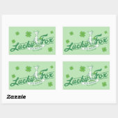 Dr. Seuss | Glücklicher Fox in seinen irischen Soc Rechteckiger Aufkleber (Blatt)