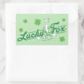 Dr. Seuss | Glücklicher Fox in seinen irischen Soc Rechteckiger Aufkleber (Tasche)
