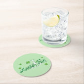 Dr. Seuss | Glücklicher Fox in seinen irischen Soc Runder Pappuntersetzer (Vor Ort)