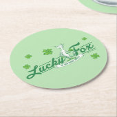 Dr. Seuss | Glücklicher Fox in seinen irischen Soc Runder Pappuntersetzer (Angewinkelt)