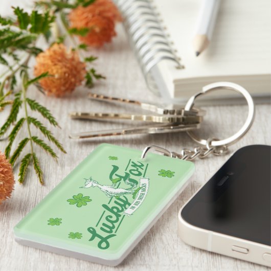 Dr. Seuss | Glücklicher Fox in seinen irischen Soc Schlüsselanhänger (Vorderseite rechts)