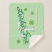 Dr. Seuss | Glücklicher Fox in seinen irischen Soc Sherpadecke (Vorderseite)