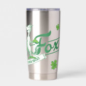 Dr. Seuss | Glücklicher Fox in seinen irischen Soc Thermobecher (Rückseite)