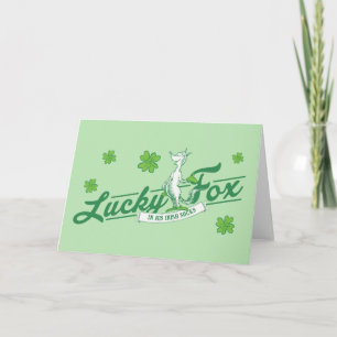Dr. Seuss Glücklicher Fuchs in seinen irischen S Karte