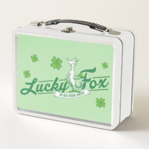 Dr. Seuss Glücklicher Fuchs in seinen irischen S Metall Brotdose